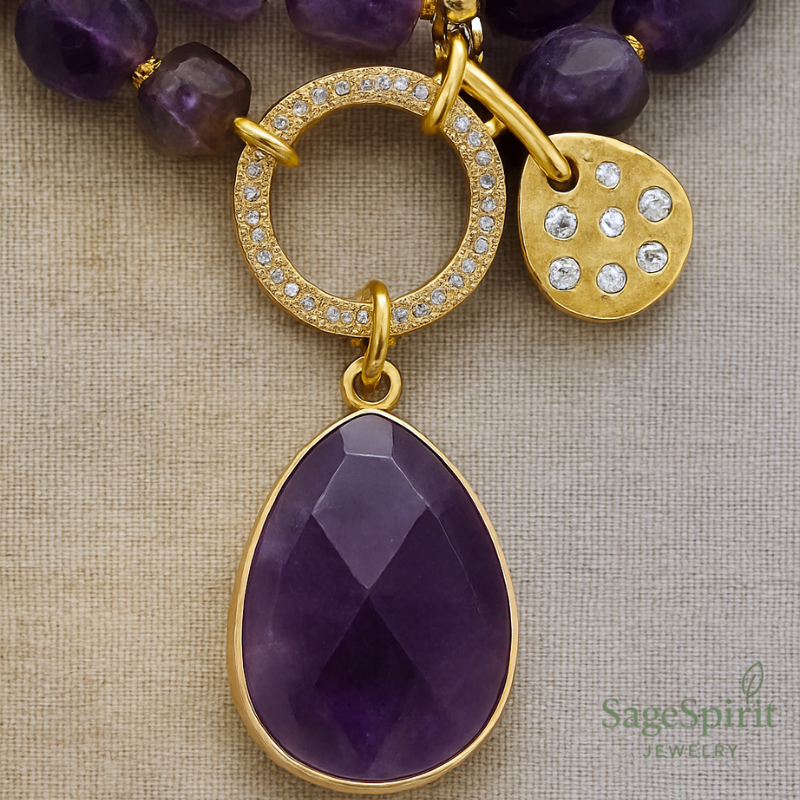 Celestial Calm Lariat Necklace