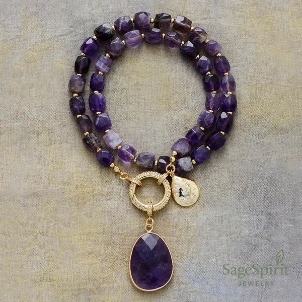 Celestial Calm Lariat Necklace