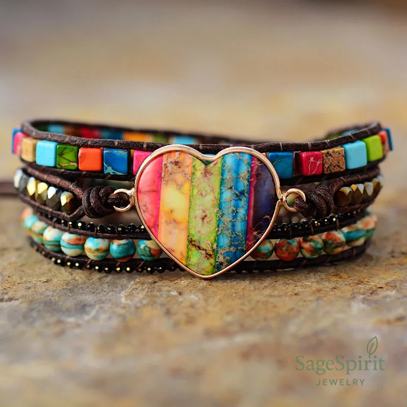 Heart of Shadow Wrap Bracelet