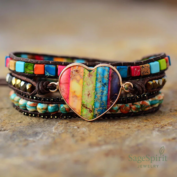 Heart of Shadow Wrap Bracelet