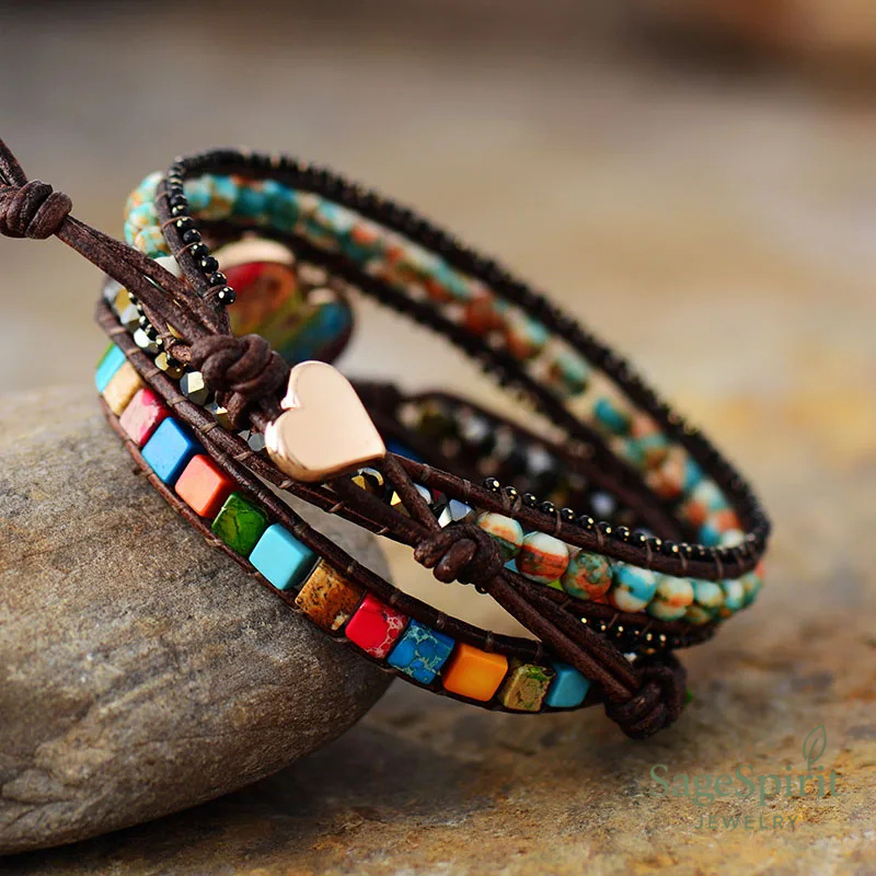 Heart of Shadow Wrap Bracelet