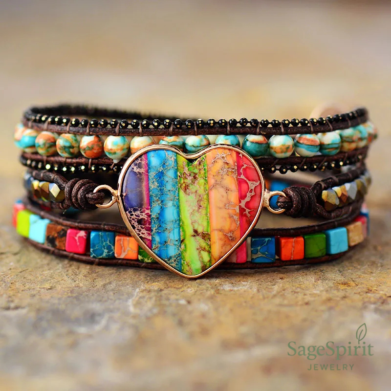 Heart of Shadow Wrap Bracelet