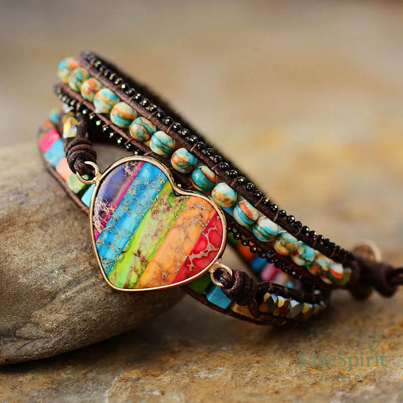 Heart of Shadow Wrap Bracelet