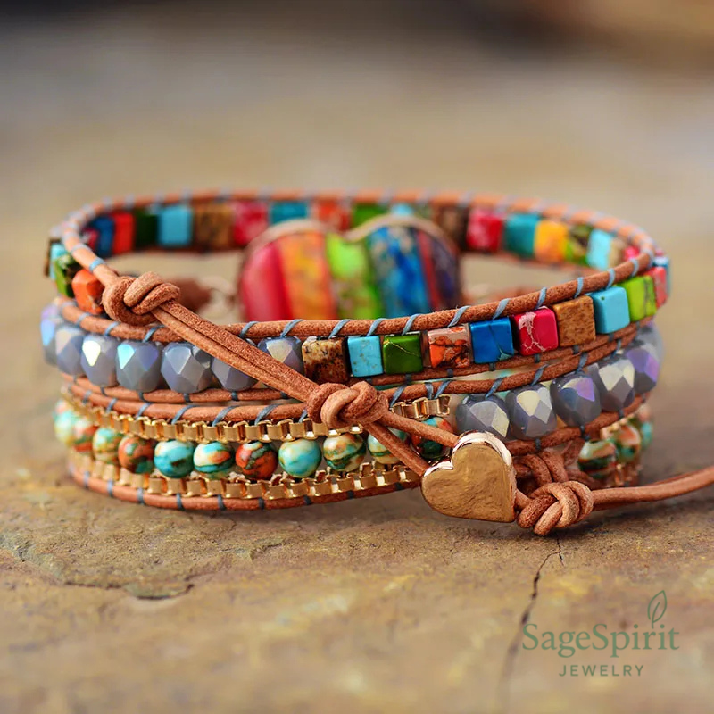 Heart of Stone Wrap Bracelet