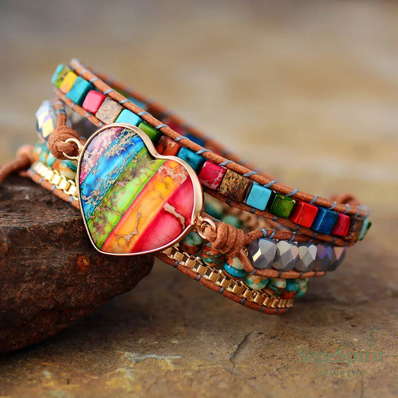 Heart of Stone Wrap Bracelet