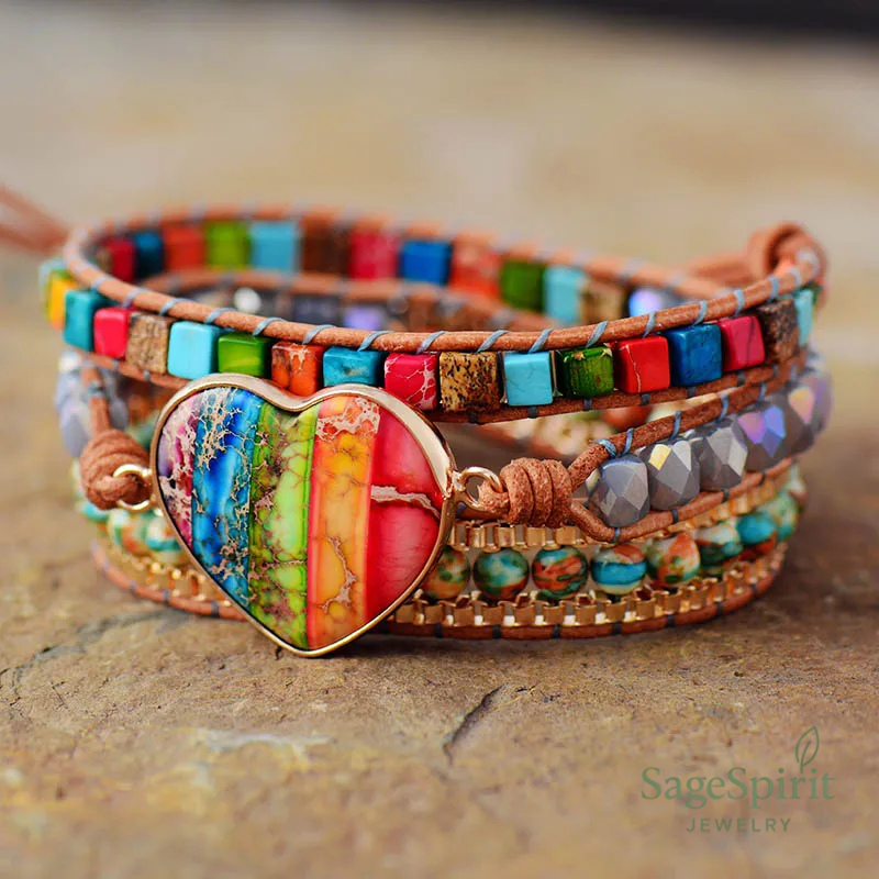 Heart of Stone Wrap Bracelet