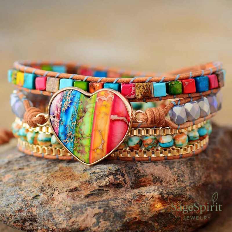 Heart of Stone Wrap Bracelet
