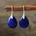 Lapis Drop of Wisdom Earrings