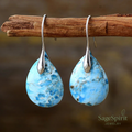 Light Apatite Drop of Flow Earring