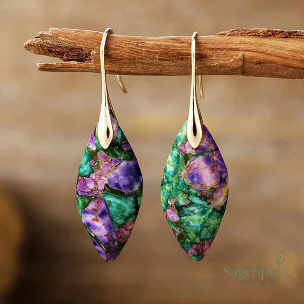 Mystic Leaf Drop Earrings