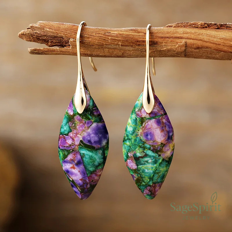 Mystic Leaf Drop Earrings