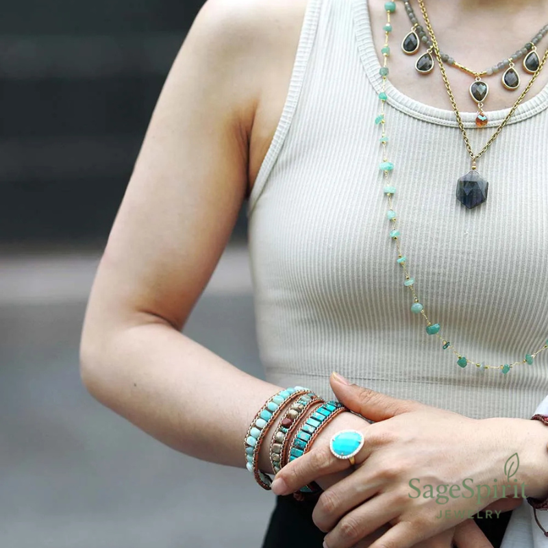 Mystic Light Teardrop Necklace