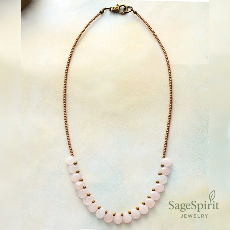 Rose Serenity Teardrop Choker