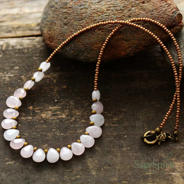 Rose Serenity Teardrop Choker