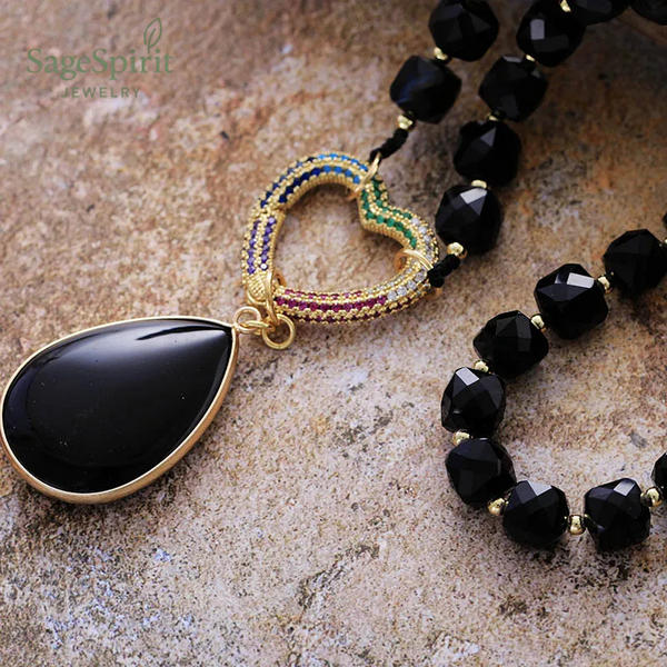 Shadow Quartz Lariat
