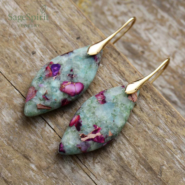 Imperial Leaf Jasper Earrings