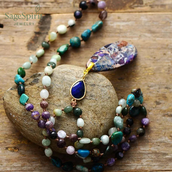 Mystic Harmony Teardrop Necklace