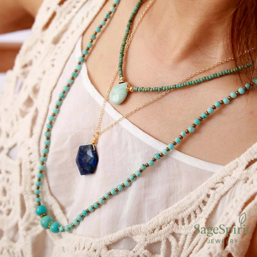 Amazonite Seed Bead Choker