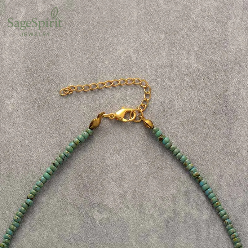 Amazonite Seed Bead Choker