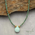 Amazonite Seed Bead Choker