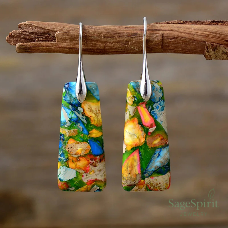 Imperial Mosaic Jasper Earrings