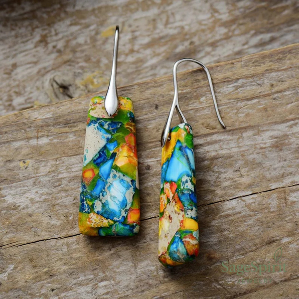 Imperial Mosaic Jasper Earrings