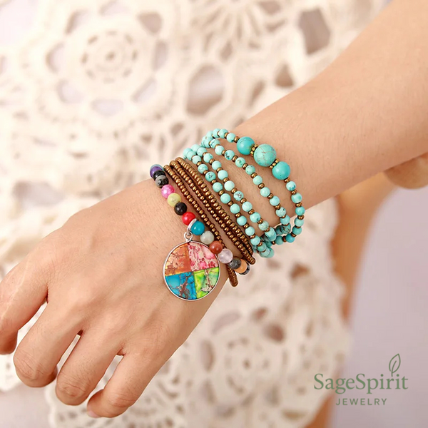 Tranquil Turquoise Beaded Necklace