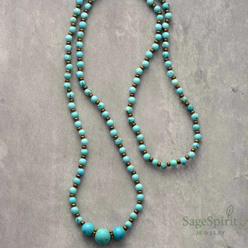 Tranquil Turquoise Beaded Necklace
