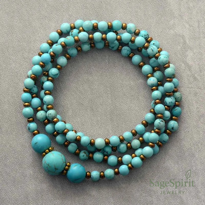 Tranquil Turquoise Beaded Necklace