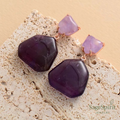 Celestial Amethyst Stud Earrings