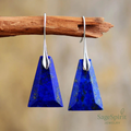 Celestial Lapis Lazuli Drop Earrings