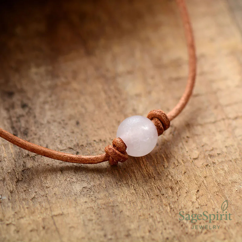 Rose Quartz Choker Necklace