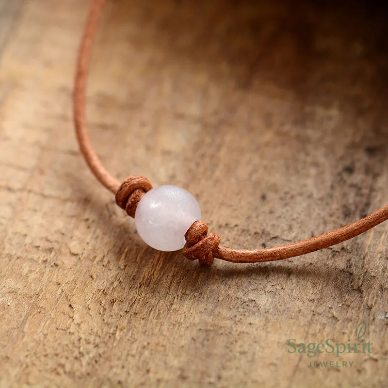 Rose Quartz Choker Necklace