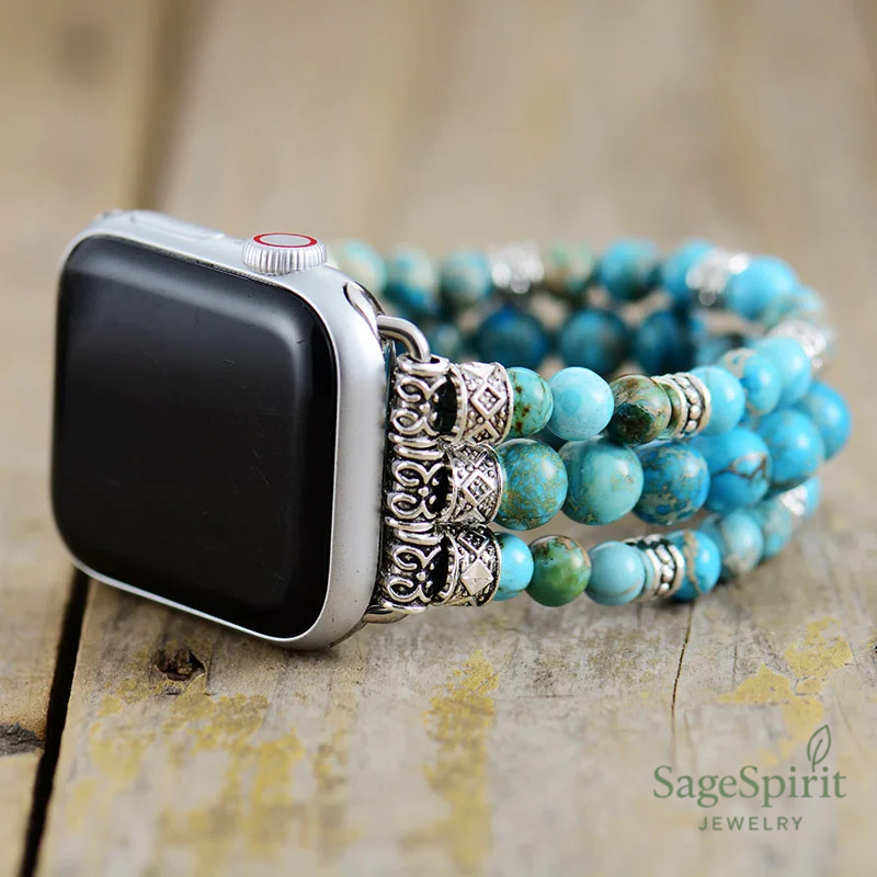 Turquoise Jasper Apple Watch Strap