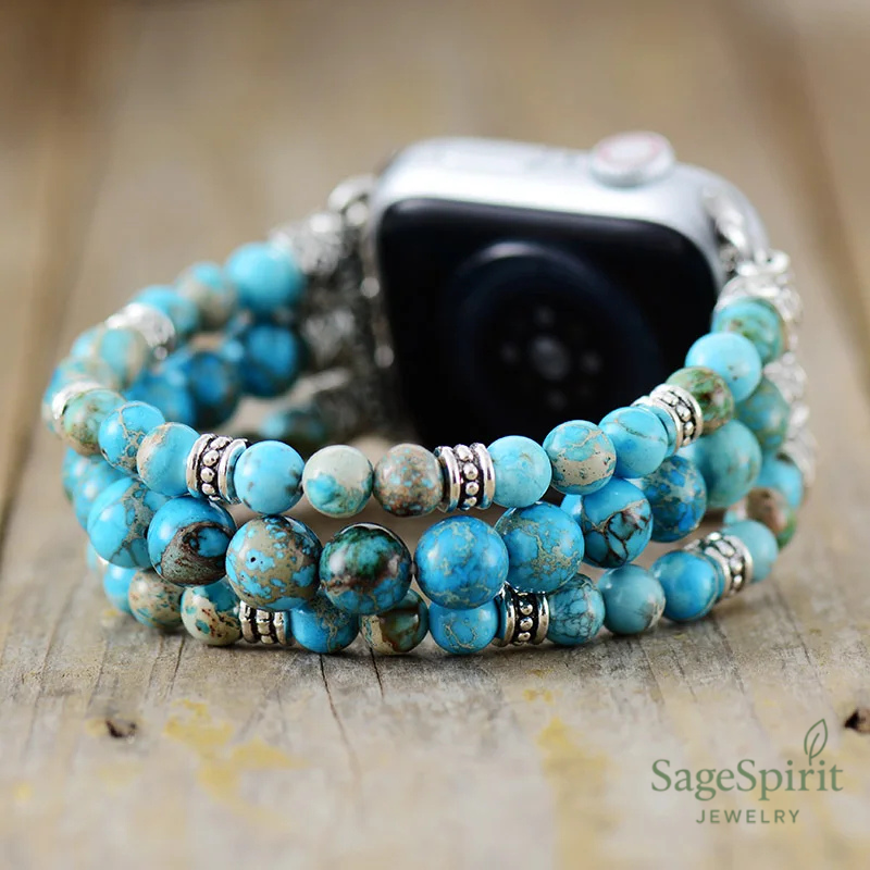 Turquoise Jasper Apple Watch Strap