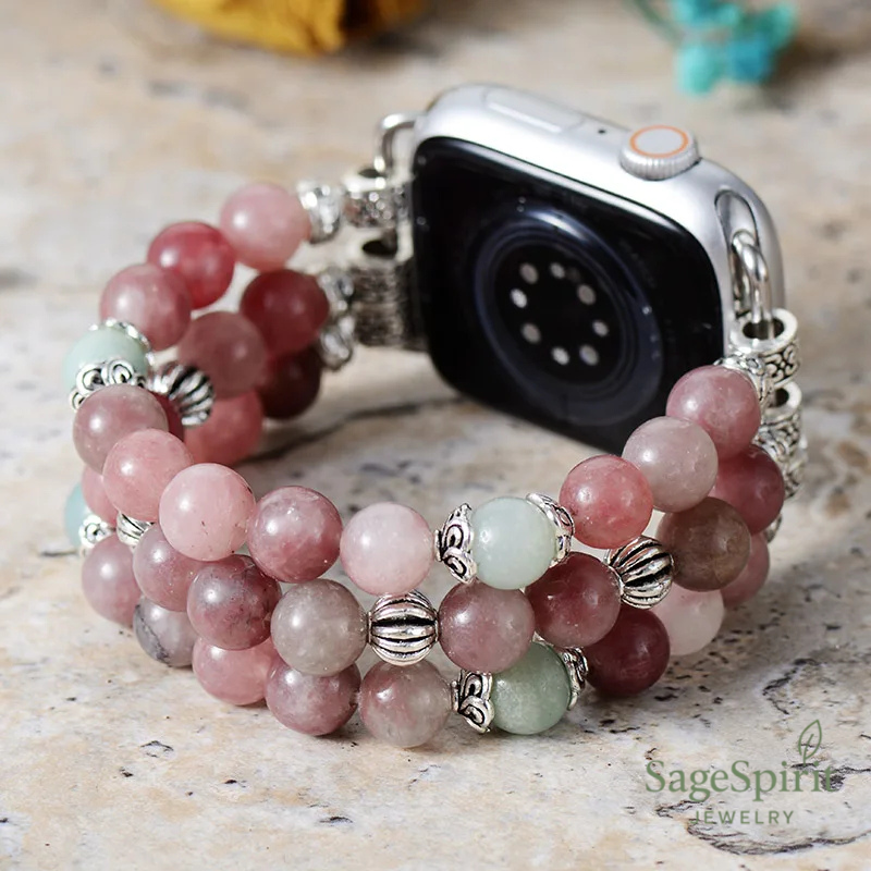 Red Aventurine Smartwatch Strap