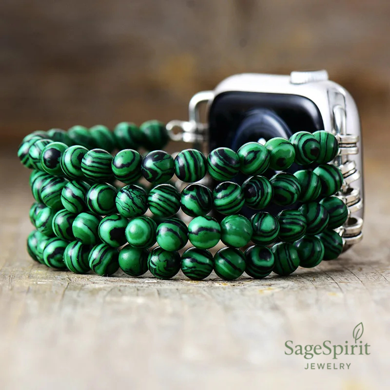 Bohemian Malachite Smartwatch Strap