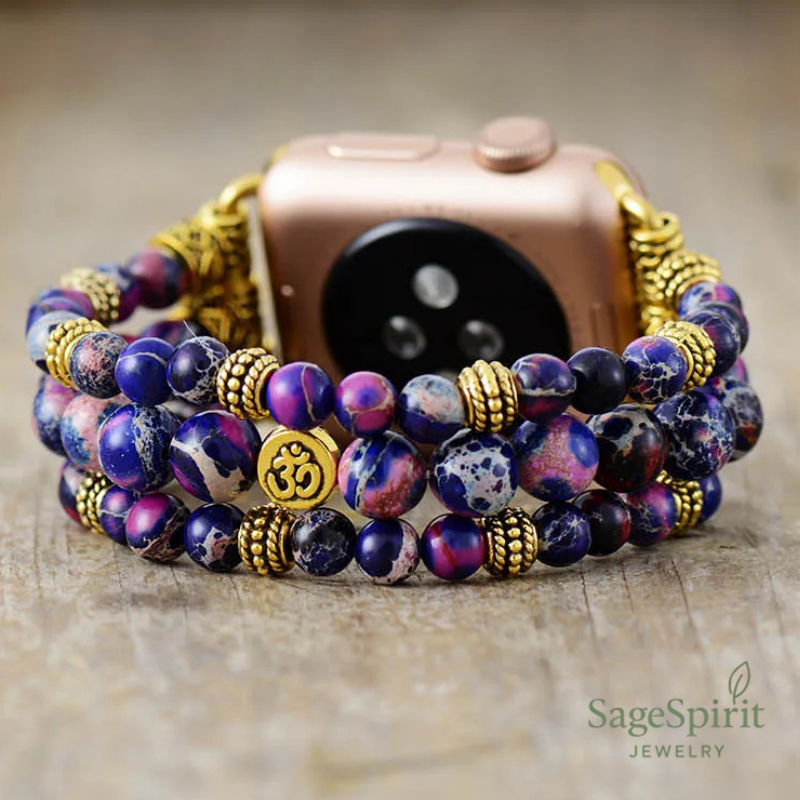 Mystic Purple Jasper Apple Watch Strap