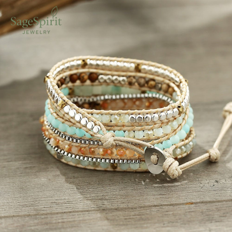 Amazonite Serenity 5-Wrap Bracelet