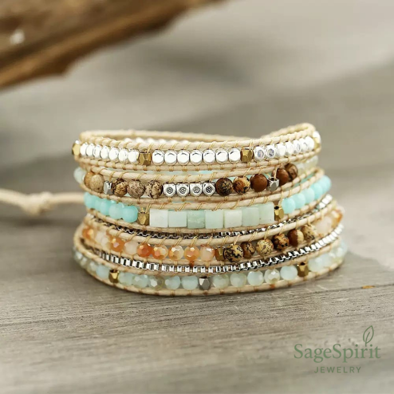Amazonite Serenity 5-Wrap Bracelet