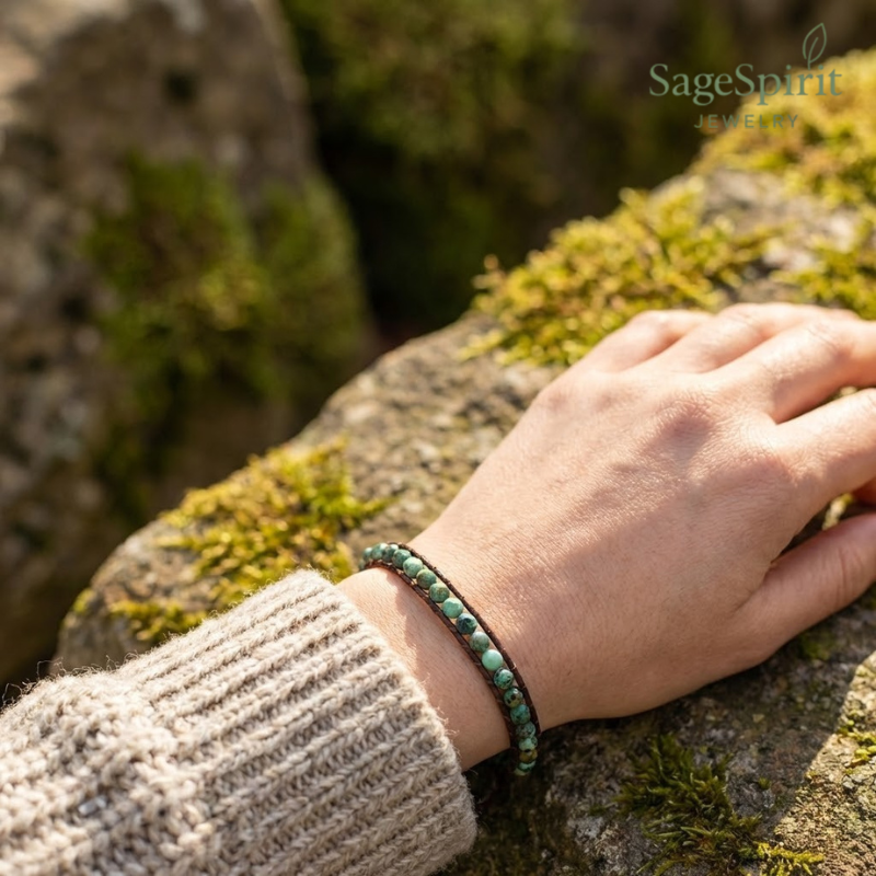 African Turquoise Bracelet