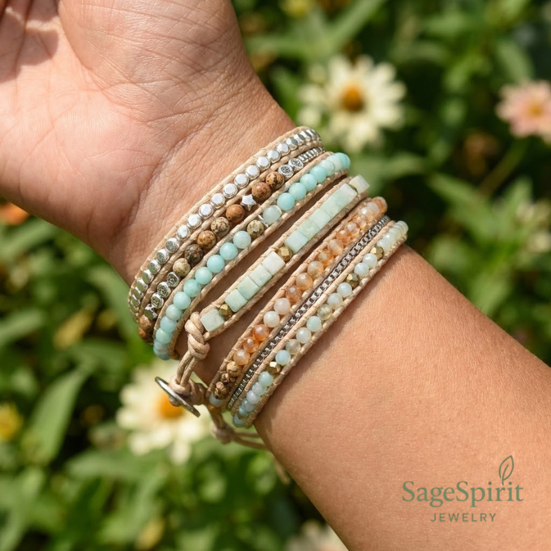 Amazonite Serenity 5-Wrap Bracelet