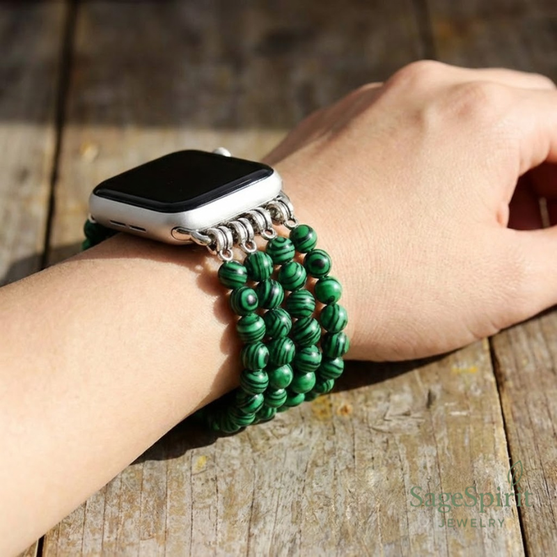 Bohemian Malachite Smartwatch Strap