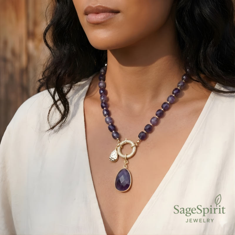 Celestial Calm Lariat Necklace