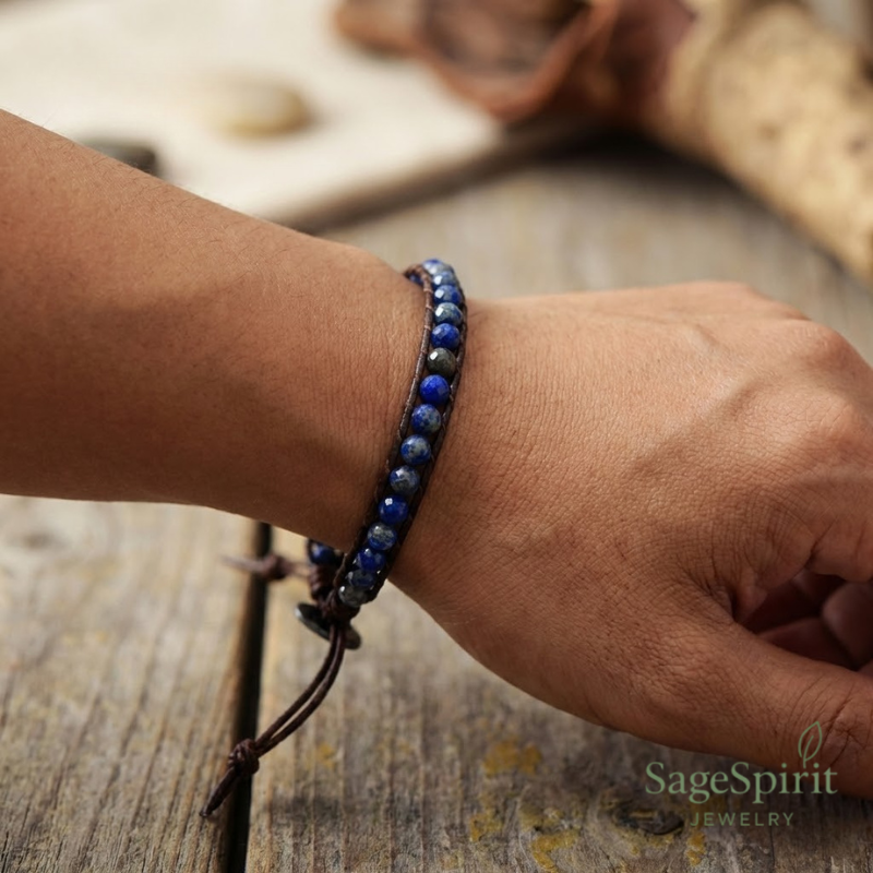 Celestial Stone Wrap Bracelet