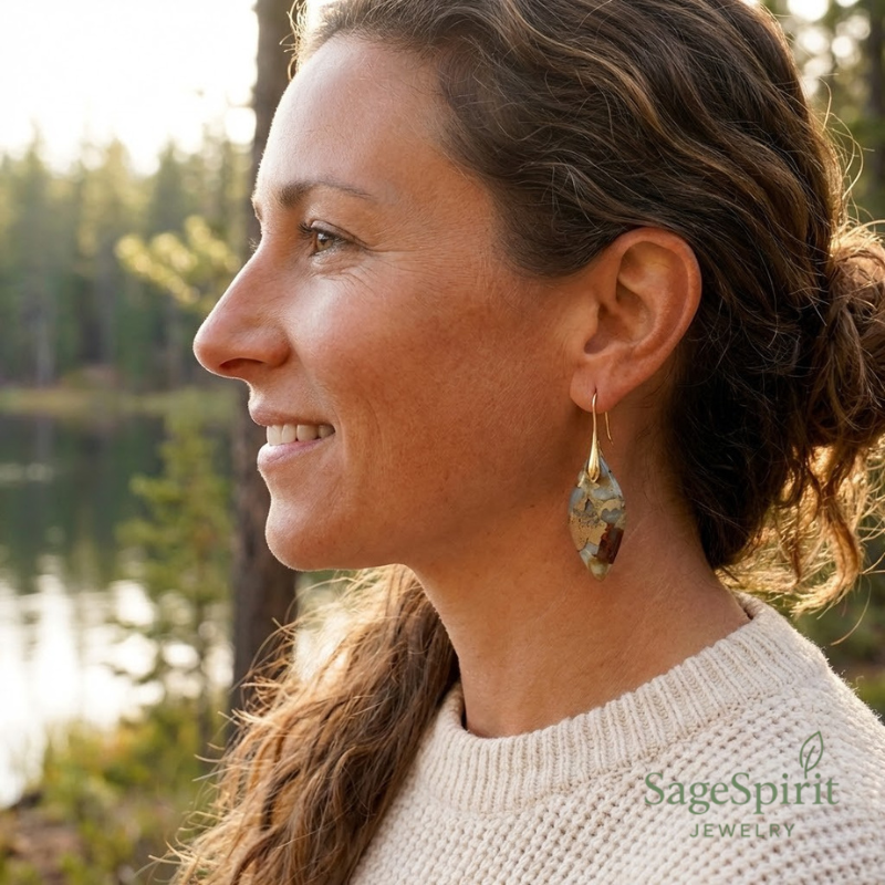 Earthleaf Drop Earrings