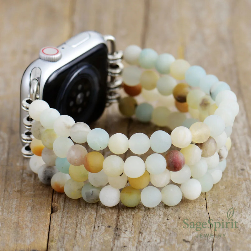 Amazonite Harmony Beaded Watch Band