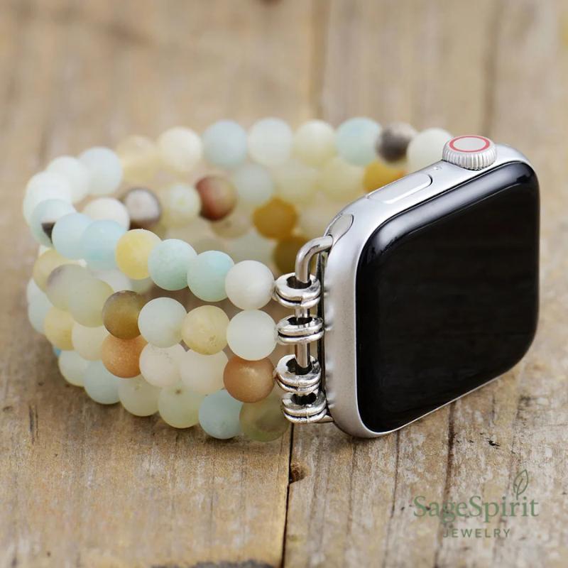 Amazonite Harmony Beaded Watch Band