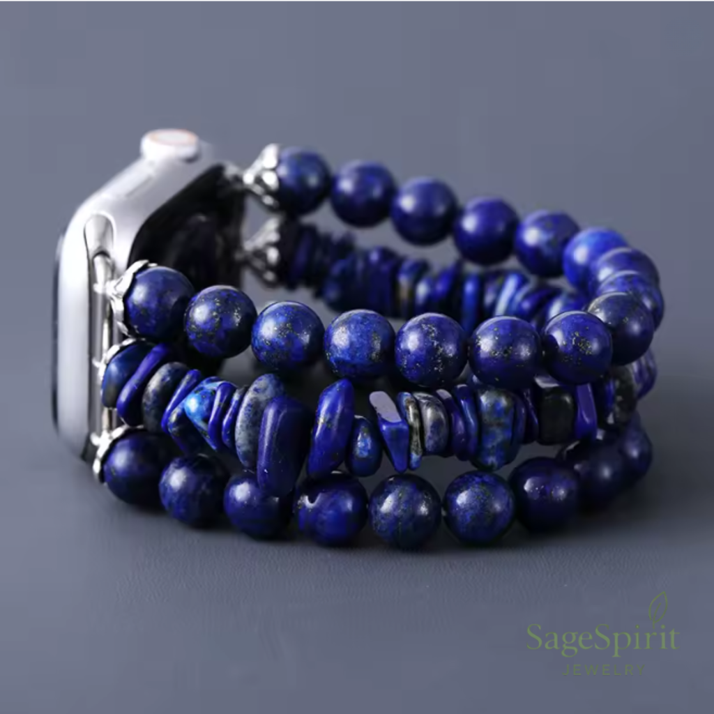 Bohemian Deep Blue Jade Smartwatch Strap