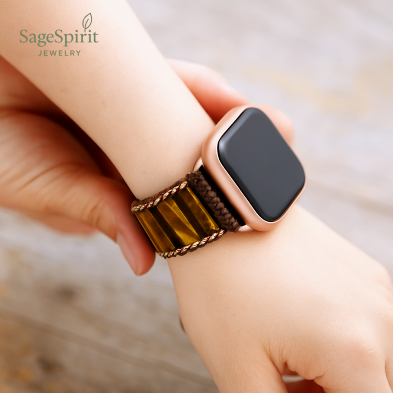 Tiger Eye Energy Strap for Apple Watch